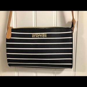 Reaction Kenneth Cole crossbody 2 tone Stripe
